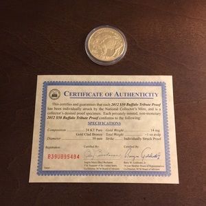 3 Coins $50 Buffalo Tribute Proof Mints